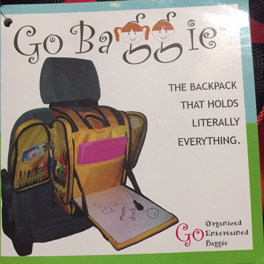 Girls Lady bug red & black backpack. New